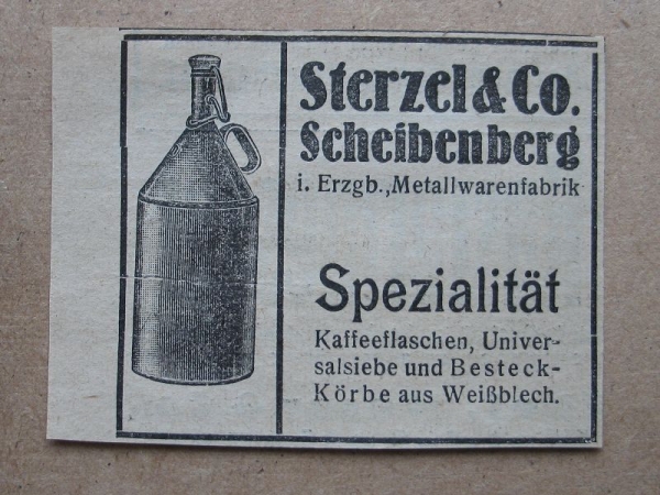 Sterzel & Co. Metallwarenfabrik Scheibenberg, 1925 #2