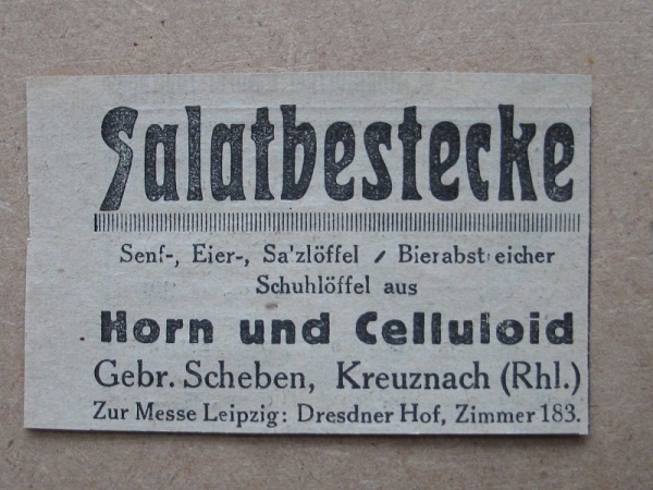 Salatbestecke, Schuhlöffel etc., Gebr. Scheben Kreuznach, 1925 #2