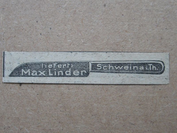Max Lindner Schweina, Messer, 1925 #2