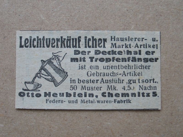 Otto Heublein Chemnitz, Metallwarenfabrik, 1925 #2
