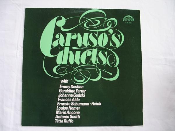 Caruso's Duets, Enrico Caruso, Supraphon, 1973, Verdi, Bizet, Gomes ...,#197