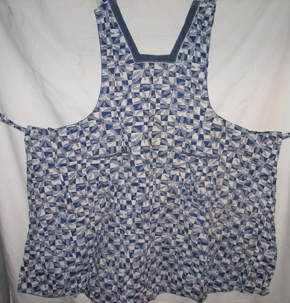 Schürze, Kittelschürze um 1950, Mühl Haue Werk-Dress, #12