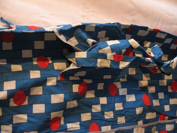 Schürze, Kittelschürze um 1960, Bruno Ruben KG Dresden, #11