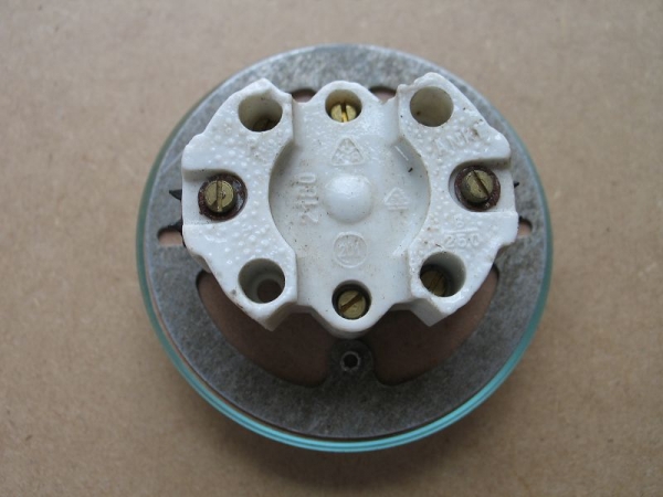 Ausschalter, Lichtschalter, Drehschalter mit Glasplatte, rund, UP, #85*