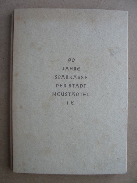 90 Jahre Sparkasse der Stadt Neustädtel im Erzgebirge, 1937, #2
