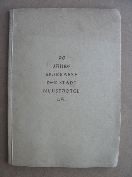 90 Jahre Sparkasse der Stadt Neustädtel im Erzgebirge, 1937, #1