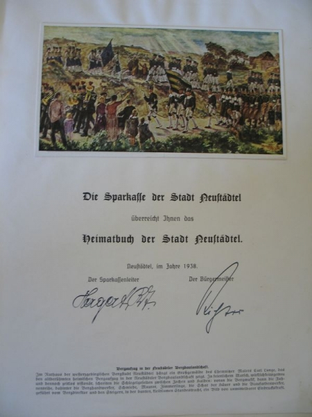 Neustädtel im Erzgebirge, 1937, Bergbau, von der Planitz