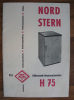 Bedienungsanleitung Kühlschrank Nordstern H 75, VEB KTN, DDR 1963
